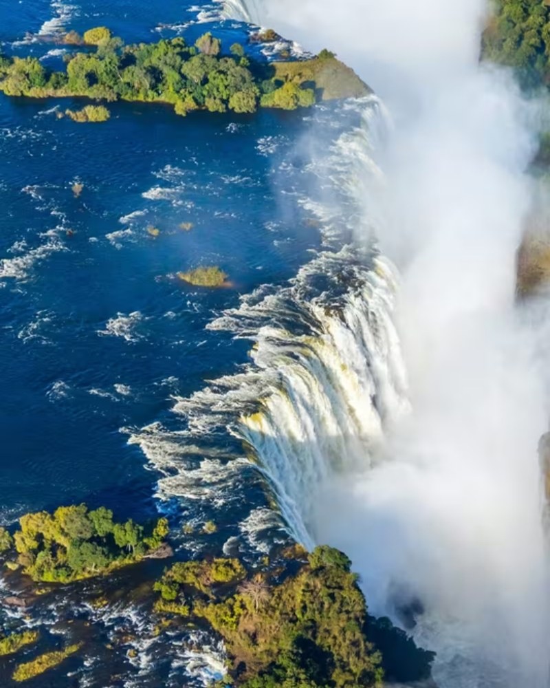 Aerial view of Victoria Falls