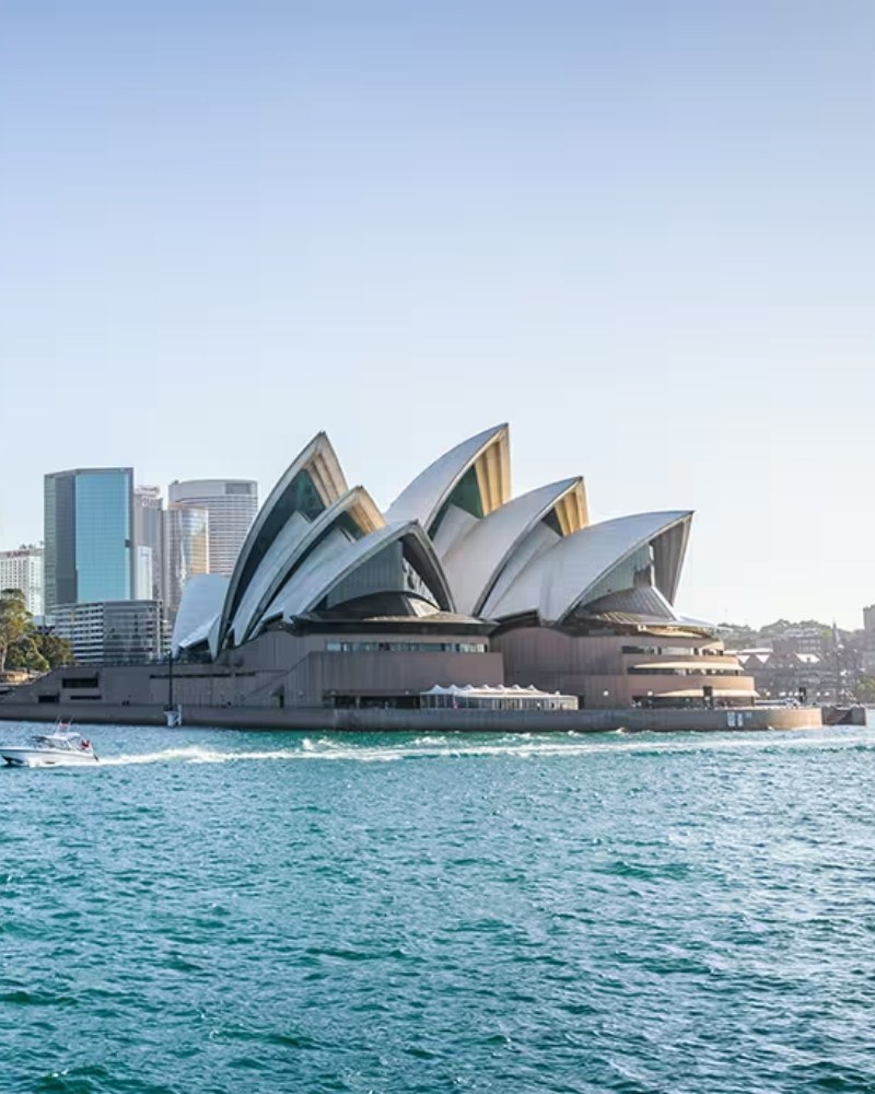 The Sydney Opera House on Sydney Harbour