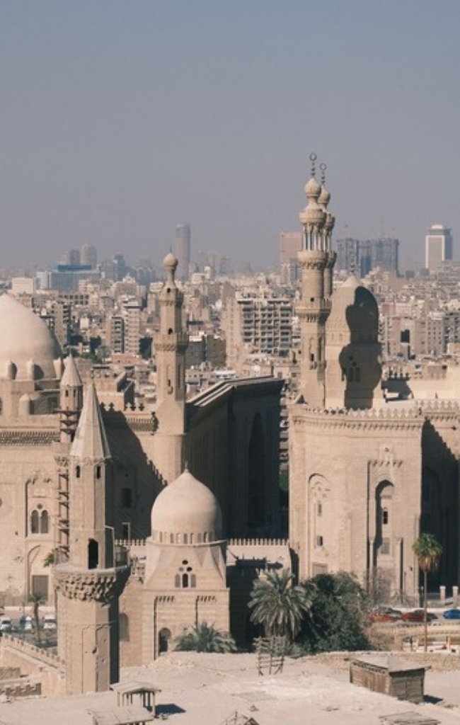 The Sultan Hassan Mosque-Madrassa in historic Cairo