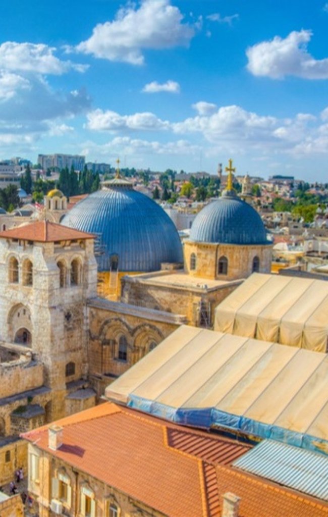 Rooftops and domes of the Old City of Jerusalem