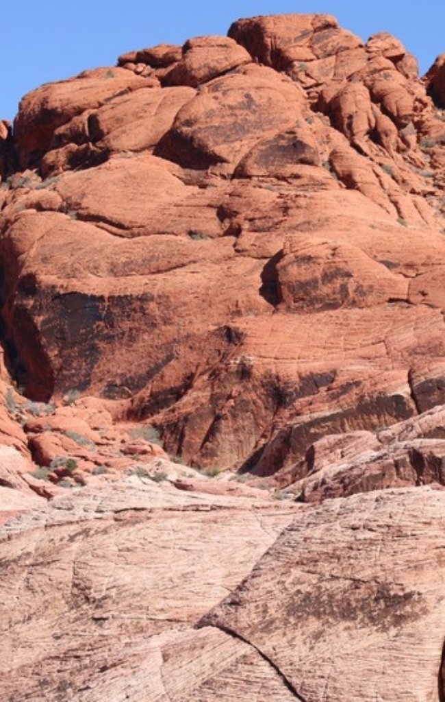 Red and cream sandstone in Red Rock Canyon