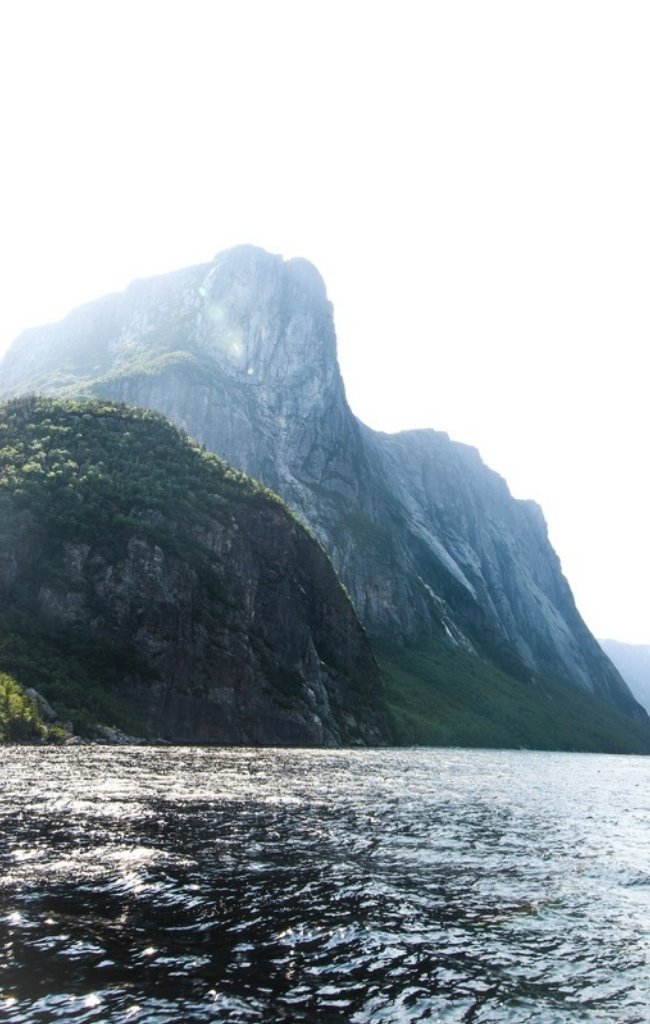 Cliffs above the sea in Gros Morne National Park