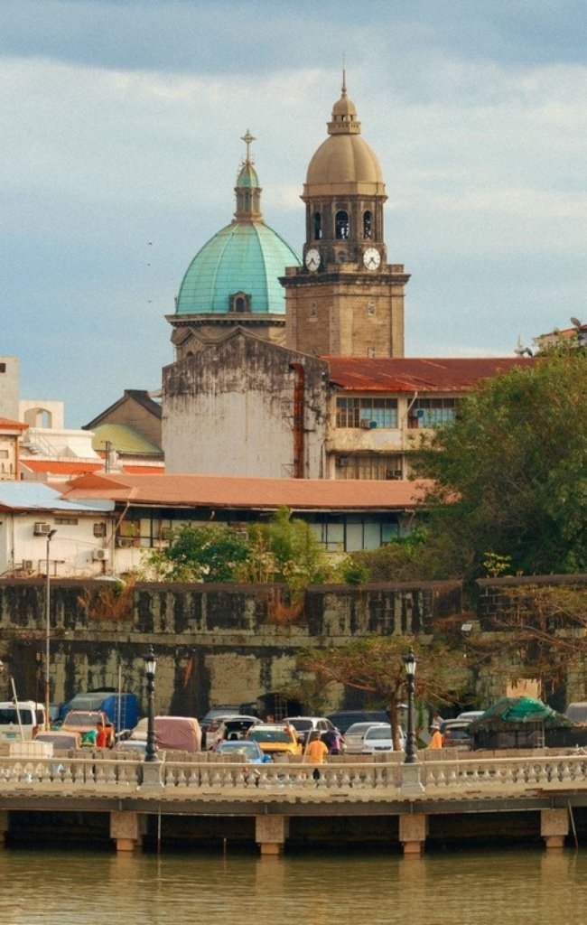 Manila Cathedral in the historic Intramuros district