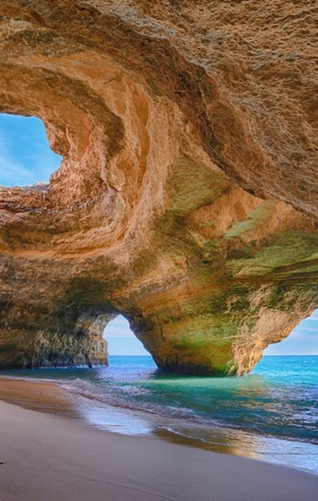 The Benagil sea cave on the Algarve coast
