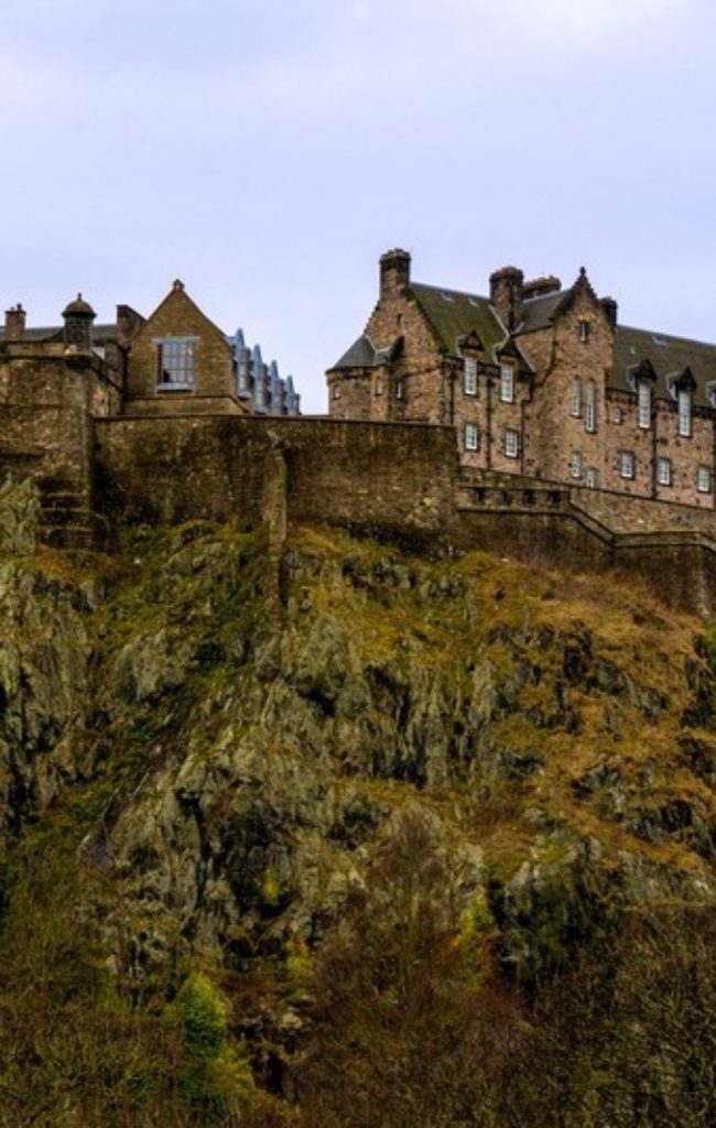 Edinburgh Castle on its volcanic rock above the city