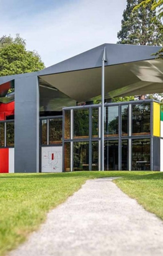 The colorful Pavillon Le Corbusier in Zurich