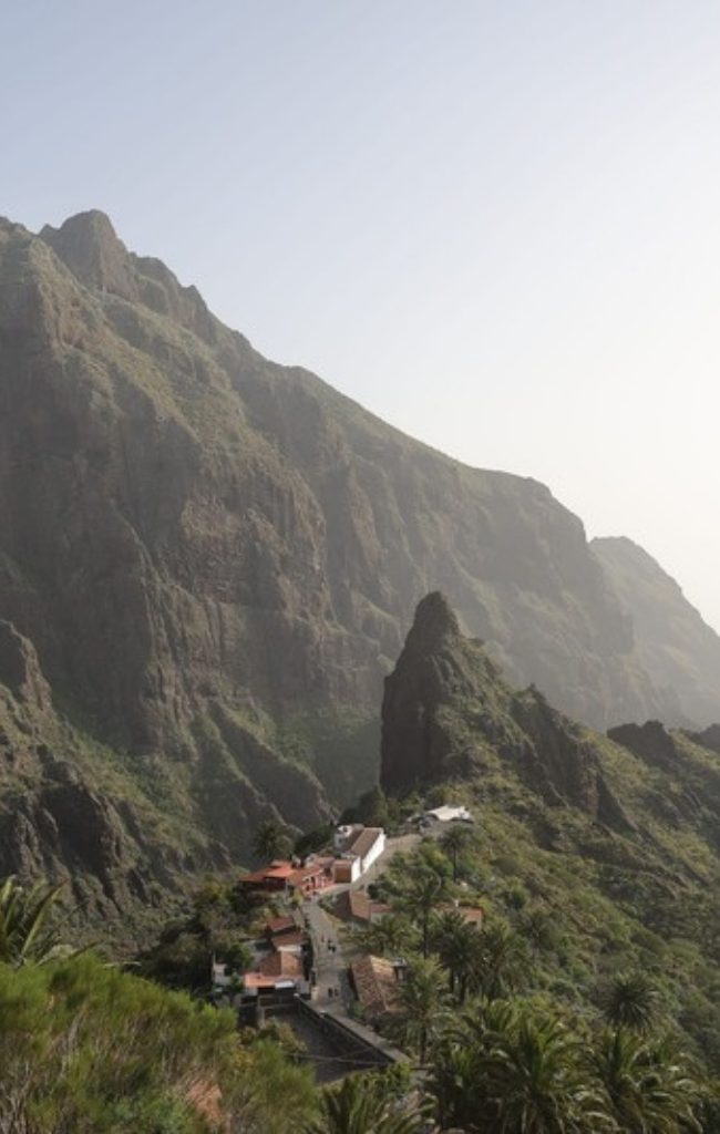 The towering cliffs of the Masca Valley
