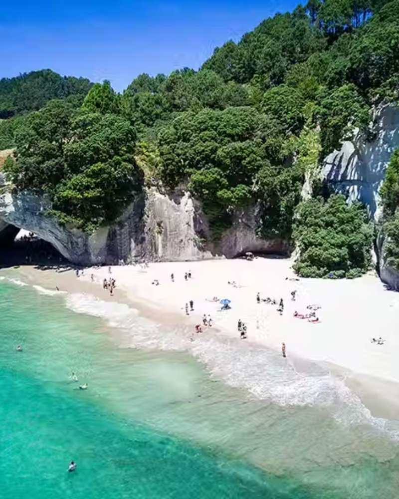 Cathedral Cove beach on the Coromandel Peninsula, New Zealand
