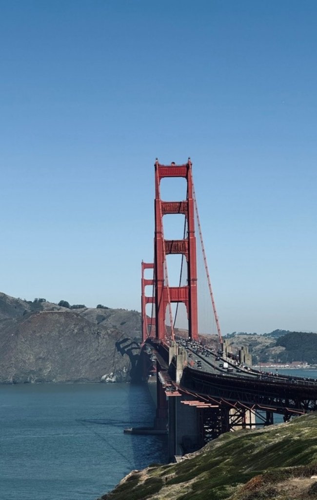 The Golden Gate Bridge over San Francisco Bay