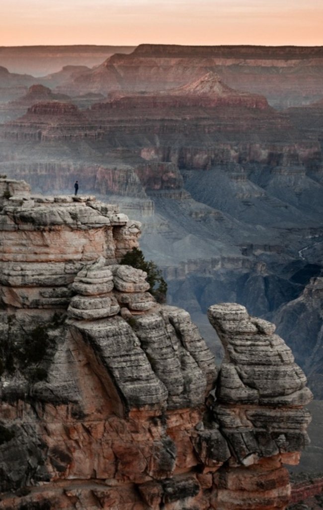 The Grand Canyon at sunset