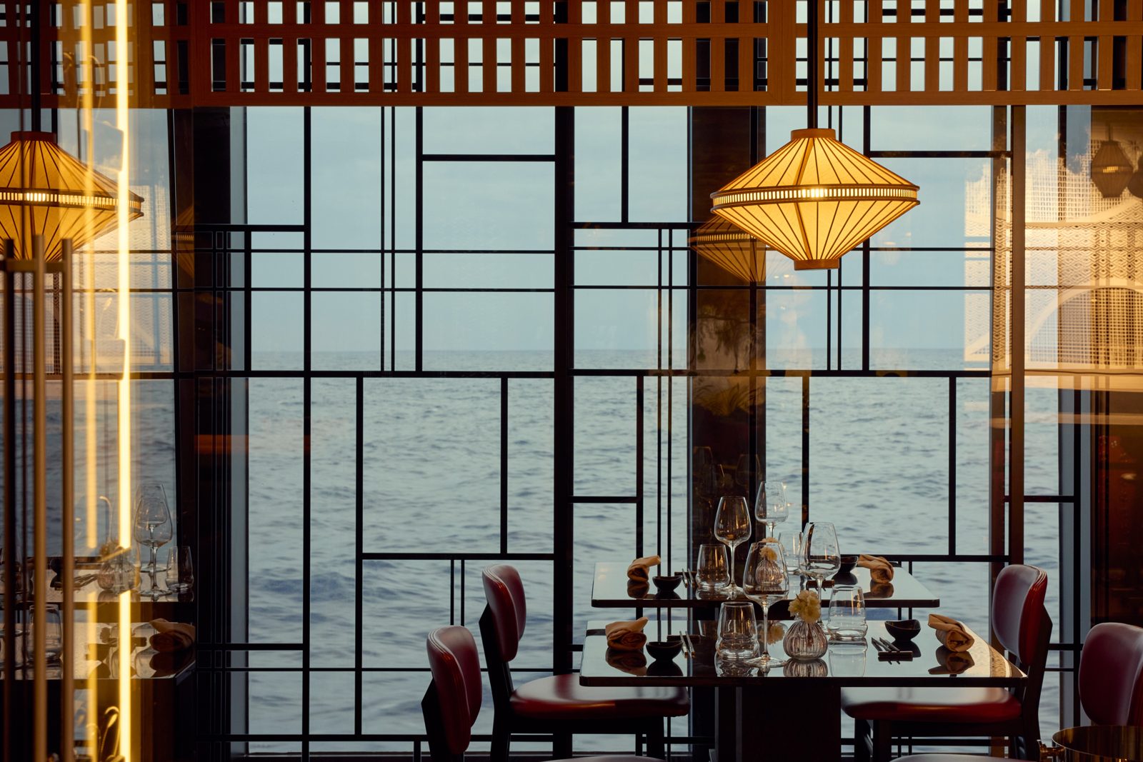 Sakura pan-Asian restaurant on an Explora Journeys ship